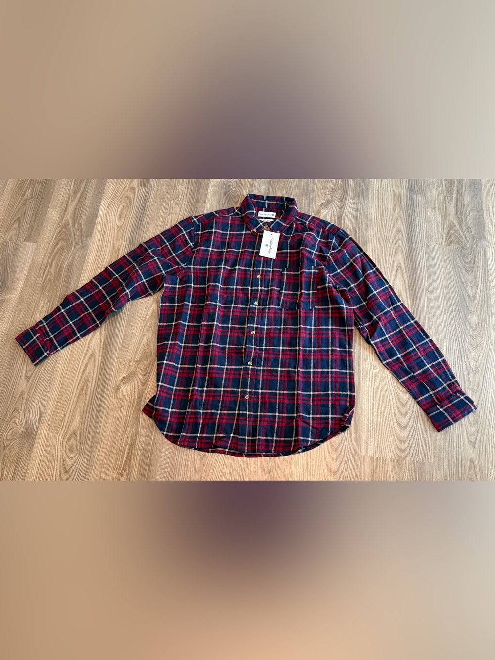Saddlebred lot of 2 Button Down Flannel Shirts Men’s size Large NWT Classic Fit - Picture 2 of 10